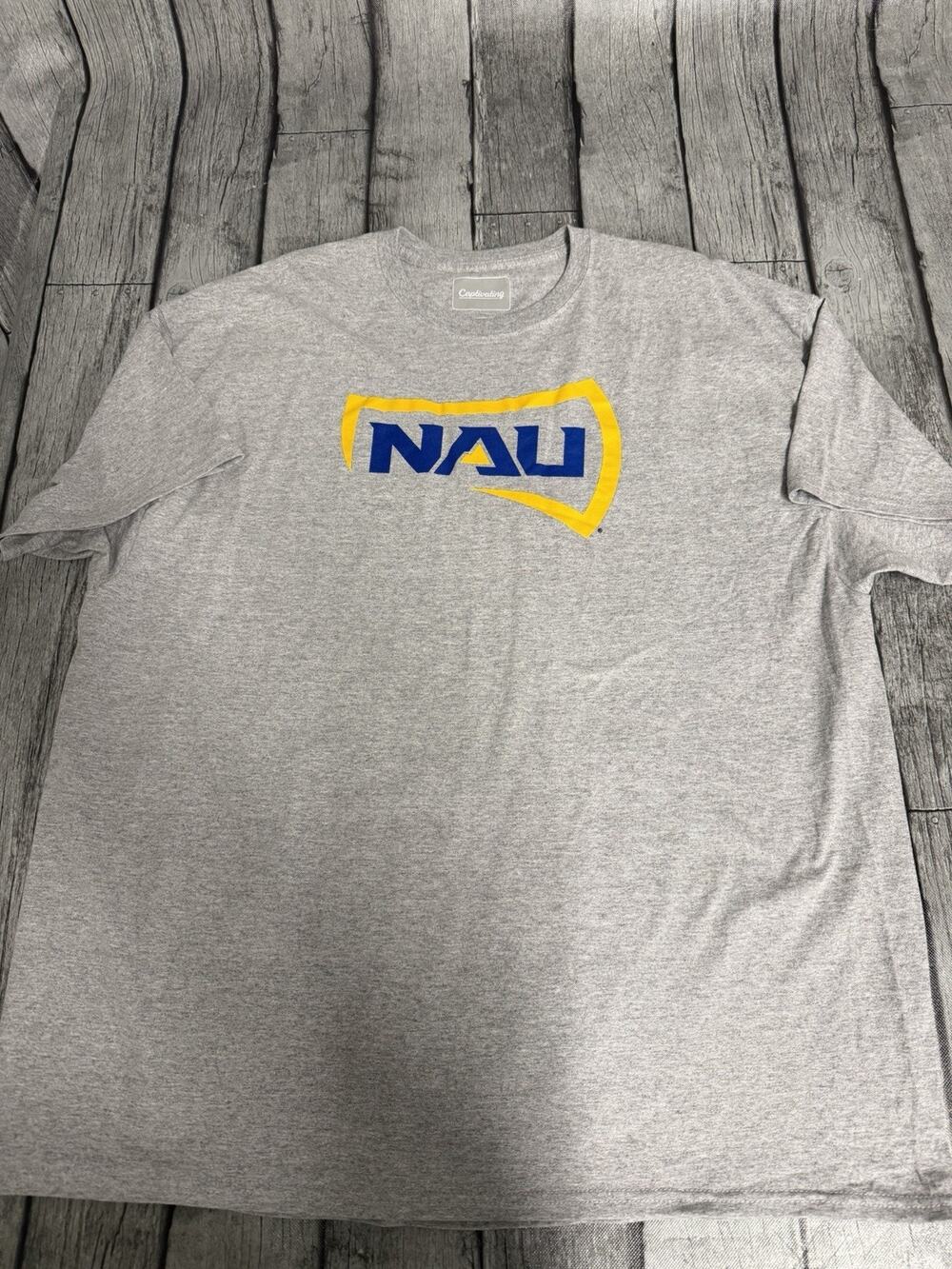 NWOT Men’s Captivating Northern Arizona Lumberjacks Tshirt 2XL SS Tee Grey